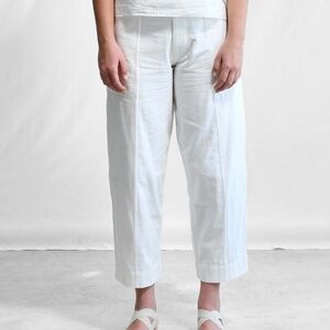 Maku Textiles Cotton Woven Pants in White - Size M NWOT